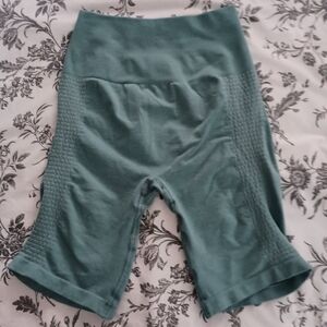 Alphalete Sea Green Biker Shorts